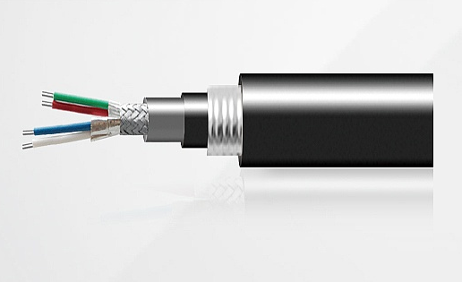 W3BP-5.60mm三芯改性聚丙烯绝缘总屏蔽双钢丝铠装承荷探测电缆